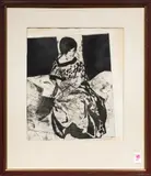 Untitled by Helen Breger, etching, sold Mar 2025