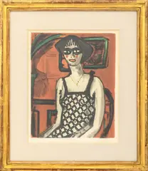 Portrait of a Woman by Auguste Chabaud, Lithograph in Colors, sold Jul 2026