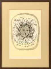 Je suis la Plus Belle" [I am the Most Beautiful] by Jane Evans, Lithograph in Colors, sold Jul 2026
