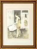 Untitled (Two Women in an Interior Scene) by Raphael Soyer, Lithograph in Colors, sold Jul 2026