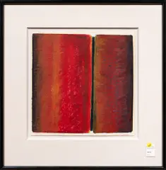 Untitled by John Seaver, acrylic on board, sold Mar 2025