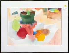 Still Life 107 by Samuel Colburn, 1986, watercolor, sold Mar 2025