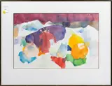 Still Life with Eggplant by Samuel Colburn, 1984, watercolor, sold Mar 2025