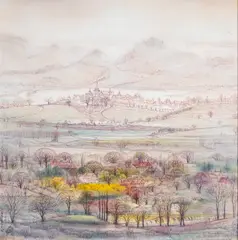 No. 20 by Hossein Mahjoubi, 1991, oil on canvas, sold Apr 2025
