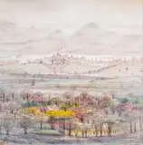 No. 20 by Hossein Mahjoubi, 1991, oil on canvas, sold Apr 2025