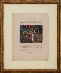 Le Moine" [The Monk] by Antoni Clavé, 1946, Lithograph in Colors, sold Jul 2026