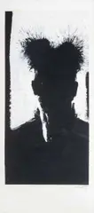 Shadow Head by Richard Hambleton, 2001, Acrylic on Paper, sold May 2026