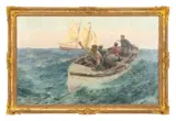 Pilot Boat Crew by Charles Murray Padday, 1898, Oil on Canvas, sold May 2026