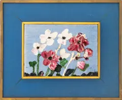 Flowers by Thanos Tsingos, Oil on Canvas, sold May 2026