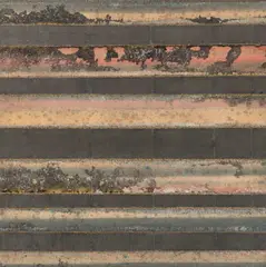 Acontecimiento" [Event] by Carlos Rojas, 1988, Mixed Media on Canvas, sold May 2026