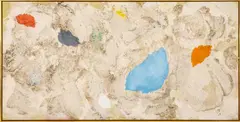 Open Channel by Daniel Solomon, 1982, Mixed Media on Canvas, sold May 2026