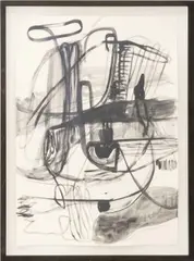 Untitled (Abstract Composition) by Jana Schröder, circa 2020, Ink on Paper, sold May 2026