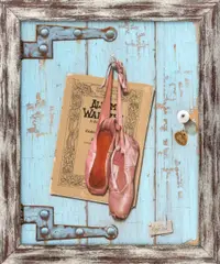 Trompe L'Oeil Ballet Shoes by Ken Fuller, 1987, Oil on Canvas, sold Jun 2026