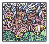 �Pretty City,� by Dr Scribble, screenprint, sold Apr 2025