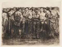 Untitled by Käthe Kollwitz, etching, sold Apr 2025