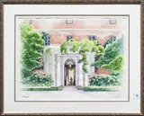 Welcome to Filoli by Barbara Nagel, 2000, watercolor, sold Apr 2025