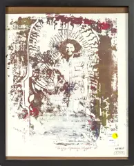 Jerry Garcia/Haight St. by Gene Mosles, 1968, screenprint, sold Apr 2025