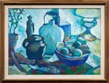 Still Life by Jean Cartie, 1965, oil on canvas, sold Apr 2025
