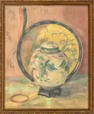 Still Life Scene by Elizabeth Hamilton, 1927, Watercolor on Paper Laid on Board, sold Jun 2026