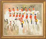 Le Salut au Grand Dieu" [Greetings to the Great God] by Claude Grosperrin, Oil on Canvas, sold Jun 2026