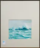 Ocean Wave by Zaman Zamani, watercolor, sold Apr 2025