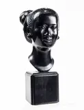 Untitled by A Thanh Le Nguyen, bronze bust of a woman, sold Apr 2025