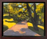 Park Path Landscape Scene by Karen G., 2007, Acrylic on Canvas, sold Jun 2026