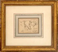 Rochelle in Hospital by Robert Philipp, 1971, Ink on Paper, sold Jun 2026