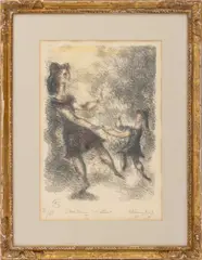 Dancing Mother by Chaim Gross, 1964, Lithograph, sold Jun 2026