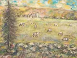 Pastoral Landscape Scene by Milton Epstein, 1989, Oil on Canvas, sold Jun 2026