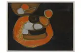 Untitled by Margaret Mellis, oil on board, offered Nov 2021