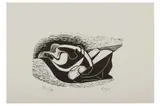 R.a. (1899-1991) by Eileen Agar, woodcut, offered Nov 2021