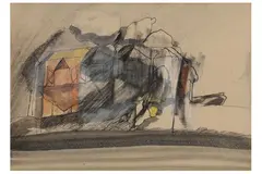 Untitled by John Selway, mixed media, offered Nov 2021