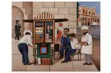 Untitled by Alfred Daniels, oil on board, offered Nov 2021