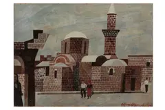 Untitled by Alfred Daniels, acrylic on board, offered Nov 2021