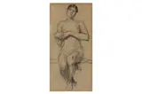 Untitled by Lucy Kemp-Welch, charcoal, offered Nov 2021