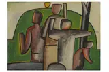 Untitled by Paul Rudall, oil on paper, offered Nov 2021