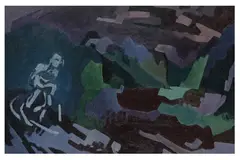 Untitled by Robert O'Rorke, oil on board, offered Nov 2021
