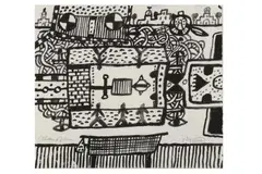 R.a. (1920-2014) by Alan Davie, ink, offered Nov 2021