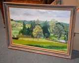 The Garden Oil on board Signed, lower right 50 x 76cm (19 3/4 x 29 7/8in.) by Alison M Booker, Oil on board, sold Aug 2017