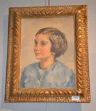 Portrait of a young girl Signed and dated 1935 , lower right 42 x 31cm (16 1/2 x 12 1/4in.) by Kenneth Green, 1935, oil, sold Aug 2017