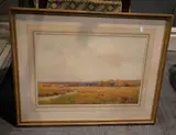 Broadwater, Near Worthing Watercolour Signed, lower right 37 x 53cm (14 1/2 x 20 7/8in.) Provenance: with Suzi Quadrat Fine Art, Bristol (label attached, verso) by Alfred Montague Rivers, Watercolour, offered Aug 2017