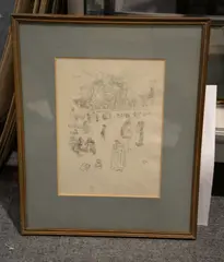 Les bonnes du Luxumbourg by James MacNeill Whistler, Lithograph, sold Aug 2017