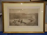September Partridges Monochrome print Signed in by Archibald Thorburn, print, sold Aug 2017