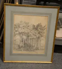 Tree Study, Brandsby Park, Yorkshire Pencil Numbered 9 , lower right Image: 29 x 24cm (11 3/8 x 9 1/2in.) Provenance: W by John Sell Cotman, Pencil, sold Aug 2017