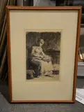 Untitled by Jean-François Millet, Etching Plate:, sold Aug 2017