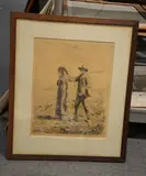 Untitled by Jean-François Millet, Etching Plate:, sold Aug 2017