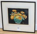 Woodblock print by Hall Thorpe, print, sold Aug 2020