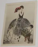 Drypoint etching by Louis Icart, etching, sold Aug 2020