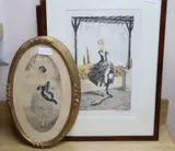 The Trellis by Charles Naillord, etching, sold Aug 2020